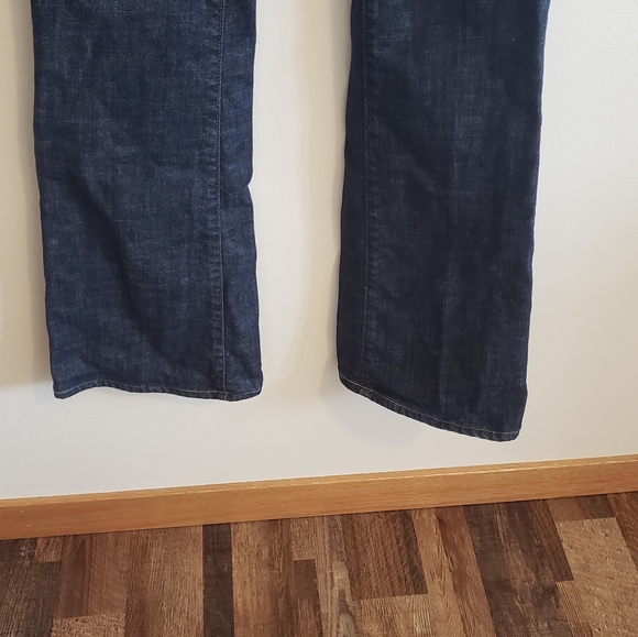 New Citizens of Humanity Ingrid 002 Low Waist Flare Dark Wash Jeans - Picture 5 of 14